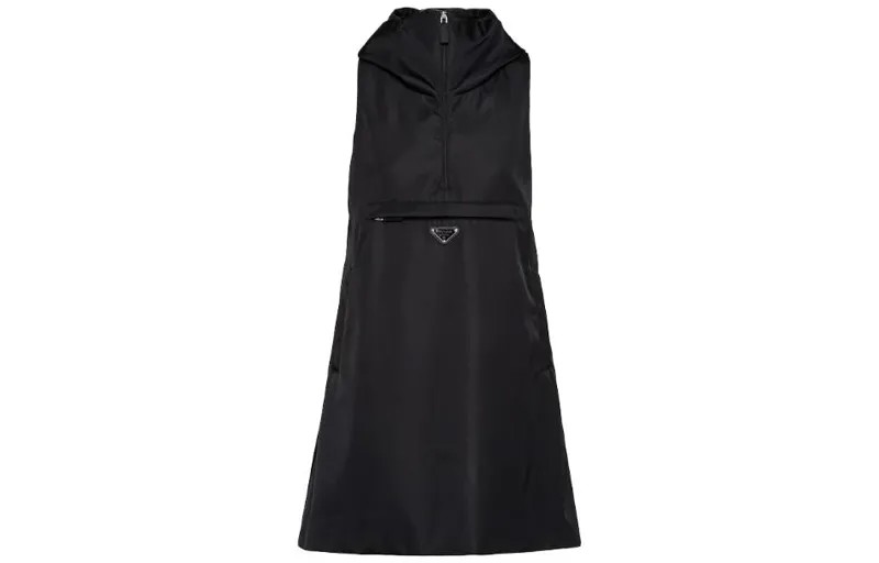 Женское платье Prada без рукавов, черный