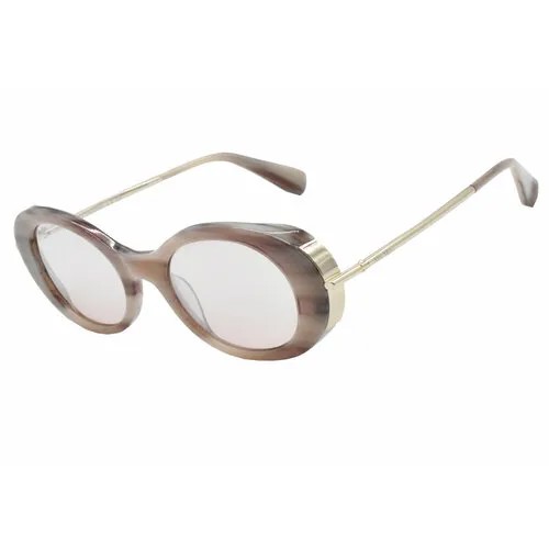 Солнцезащитные очки Max Mara MM0080, бесцветный, бежевый