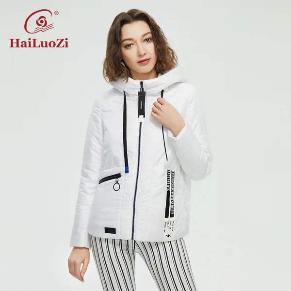 HaiLuoZi 2021 весна осень Женское пальто модная повседневная куртка женская короткая парка с капюшоном высококачественные женские куртки верхня...
