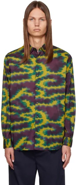 Разноцветная рубашка с закатом Double Rainbouu