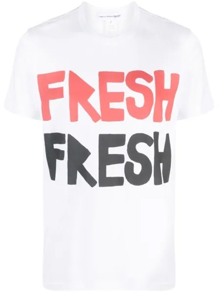 Comme Des Garçons Shirt футболка с принтом Brett Westfall, белый