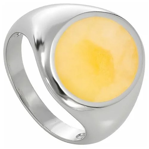 Кольцо Amberprofi серебро, 925 проба, янтарь, размер 20