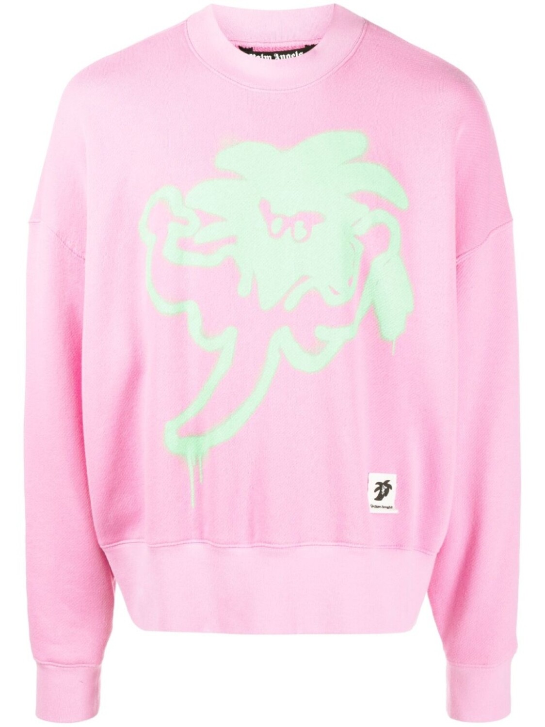 Palm Angels Viper crewneck sweatshirt, розовый