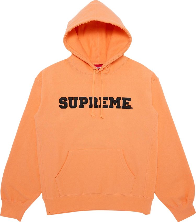 Толстовка Supreme Collegiate Hooded 'Peach', оранжевый