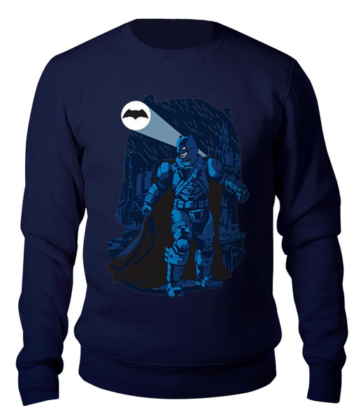 Свитшот унисекс Printio Бэтмен (batman) синий L