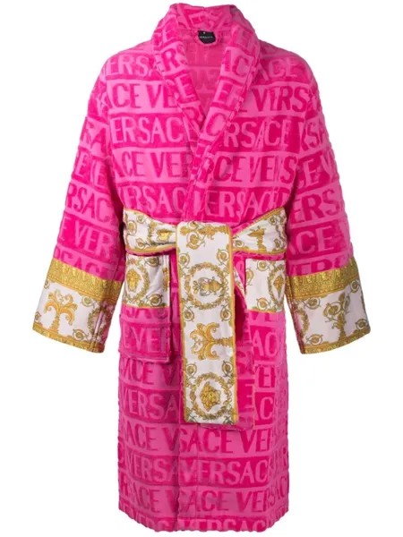 Versace халат I Love Baroque, розовый