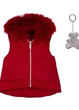 Lapin House жилет из искусственного меха с капюшоном