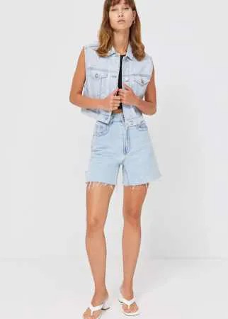 Stradivarius Укороченный Джинсовый Жилет Деним L