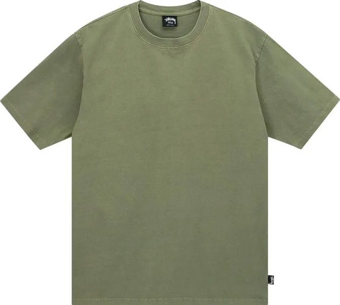 Толстовка Stussy Pigment Dyed Crew 'Olive', зеленый