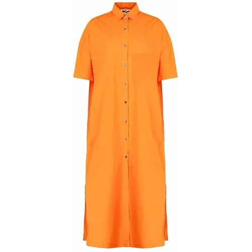 Платье Hache, хлопок, повседневное, размер 46, оранжевый