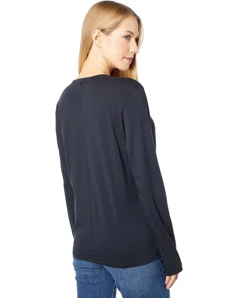 Футболка с длинным рукавом Outerknown Sojourn Long Sleeve Tee, цвет Bright Black