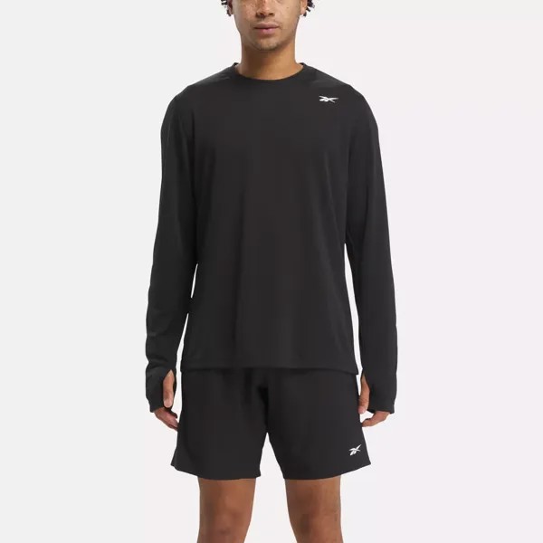 Футболка с длинными рукавами Training Tech Reebok, черный