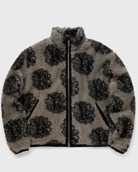 Куртка Rough. Emblem Monogram Fleece Jacket, цвет creme/black
