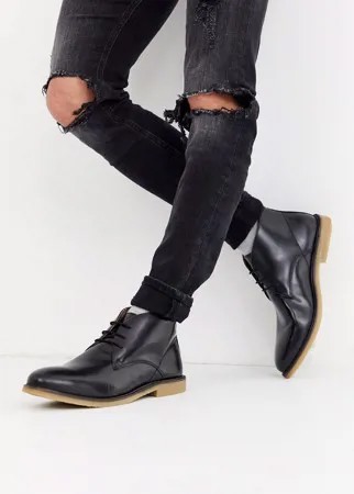 Кожаные ботинки чукка French Connection-Черный