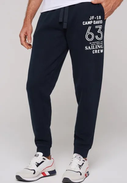 Брюки для бега JOGGING MIT LABEL PRINT Camp David, цвет blue navy