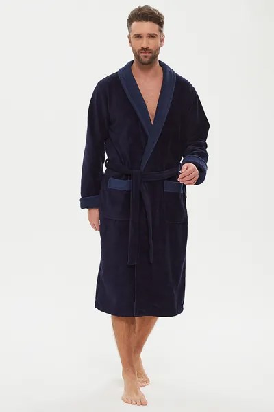 Домашний халат мужской Peche Monnaie Energy синий 4XL