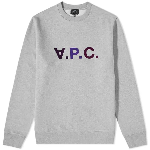 Толстовка A.P.C. Vpc Multicolour Logo Crew Sweat