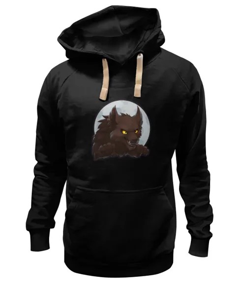 Худи Printio Werewolf черное 2XL