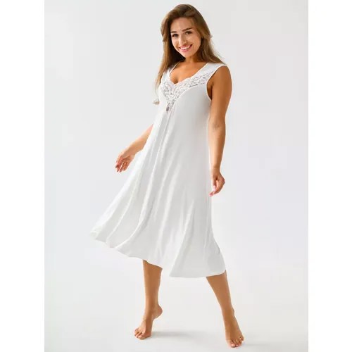 Сорочка  Текстильный Край, размер 54, белый, экрю