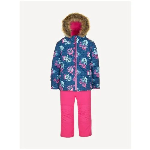 Комплект для девочки (куртка, полукомбинезон), Gusti, GW21GS826-MARINE, размер 3/98