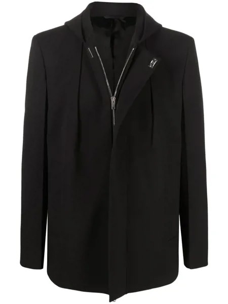 Givenchy zip-fastening hooded coat