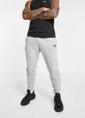 Серые флисовые джоггеры Reebok Training Essentials-Серый