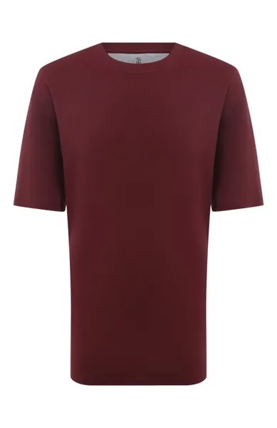 Футболка из хлопка и шелка Brunello Cucinelli