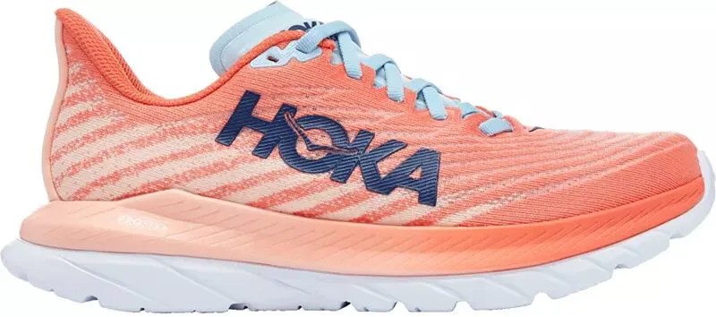 Женские кроссовки Hoka Mach 5, персиковый