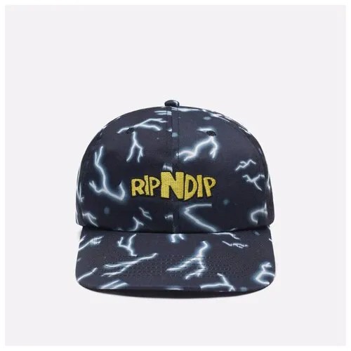 Кепка Ripndip Super Sanerm 6 Panel чёрный , Размер ONE SIZE