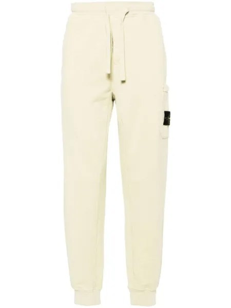 Stone Island спортивные брюки с нашивкой Compass, зеленый