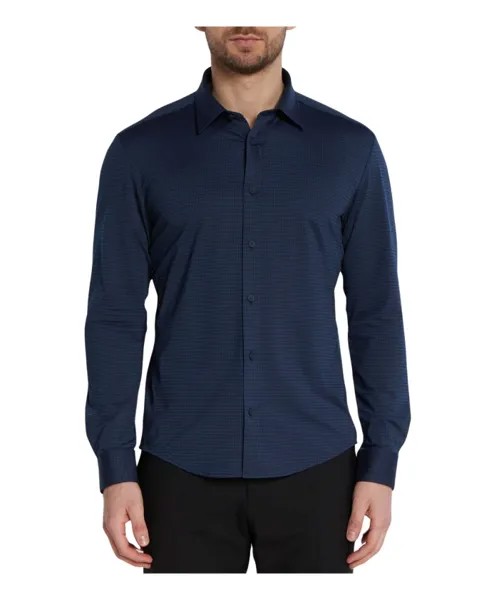 Повседневная рубашка Hugo Boss, синий