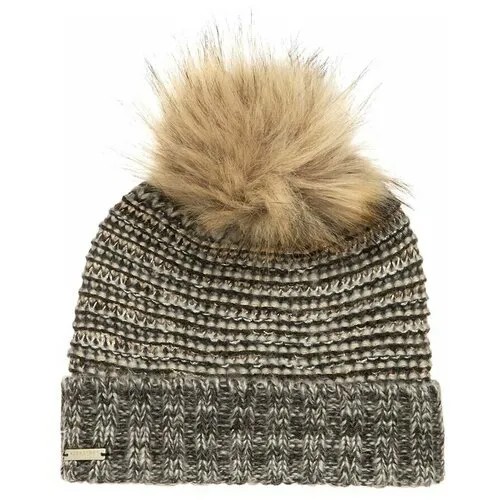 Шапка SEEBERGER арт. 18242-1 POMPOM BEANIE (темно-серый), размер ONE