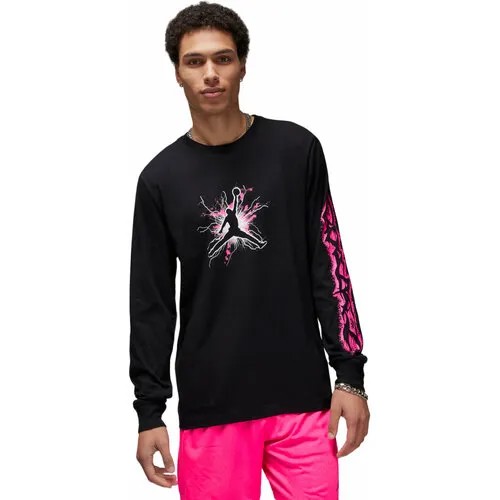 Лонгслив NIKE Jordan Sport Dri-FIT Long-Sleeve T-Shirt, размер L, , чёрный