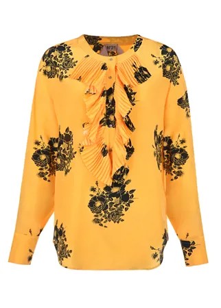 Желтая блуза с цветочным принтом No. 21