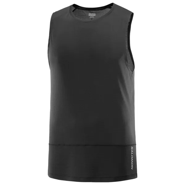Беговая рубашка Salomon Cross Run Tank, цвет Deep Black