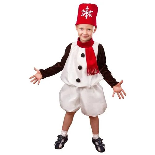 Карнавальный костюм детский Снеговик Снежок (122)