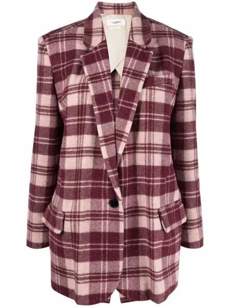 Isabel Marant Étoile wool-blend plaid blazer