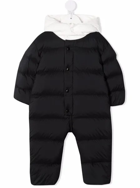 Moncler Enfant дутый комбинезон с логотипом