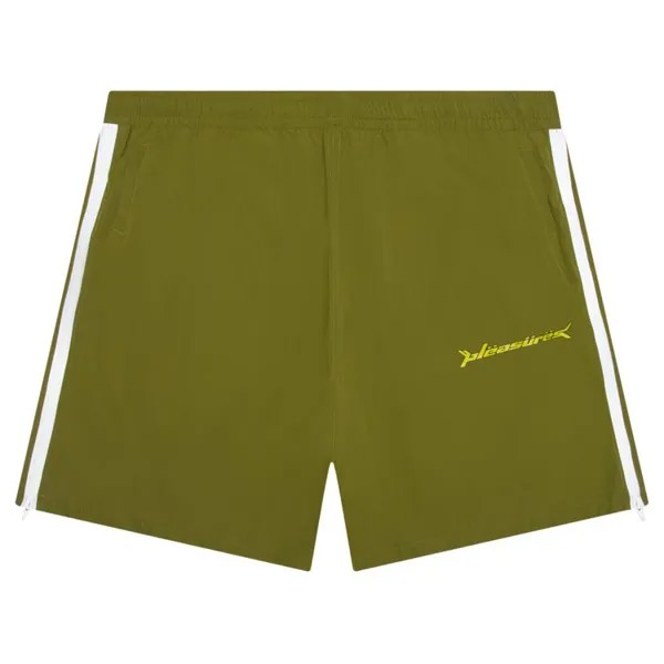 Шорты Pleasures Venus Sport Shorts, оливковый
