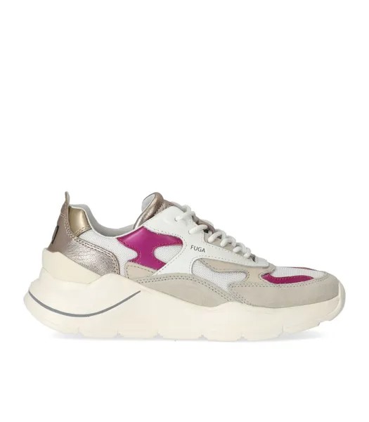 Date Fuga Dragon White Fuchsia Sneaker Woman