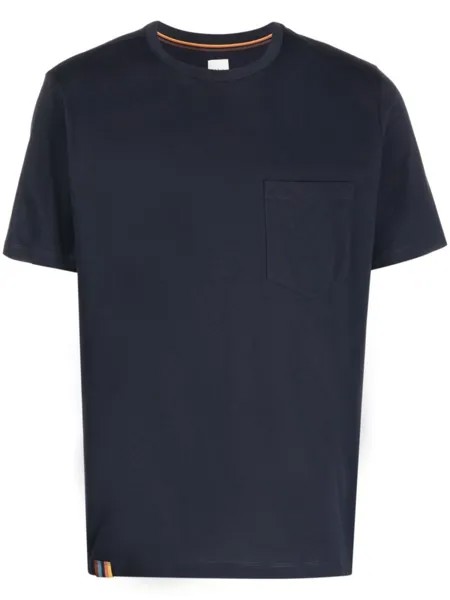 Paul Smith футболка с нагрудным карманом, синий