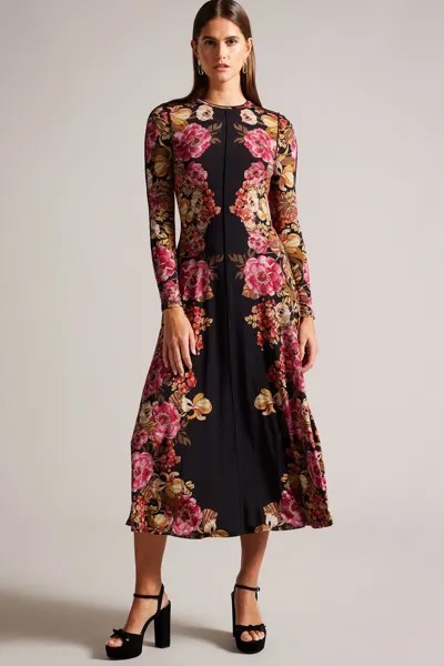 Облегающее платье Baby analou с замковыми швами Ted Baker, розовый