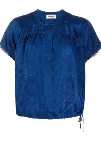 Zadig&Voltaire блузка Terson со змеиным принтом
