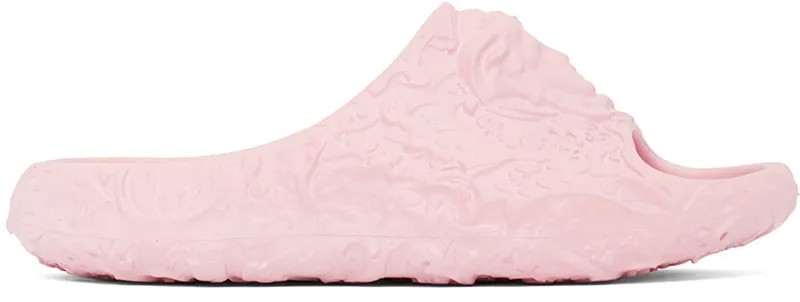 Розовые шлепанцы Medusa Dimension Versace