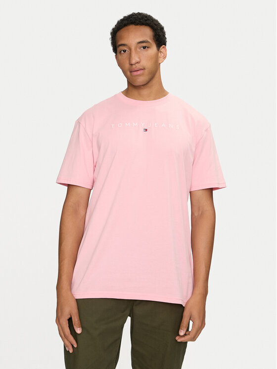 Футболка стандартного кроя Tommy Jeans, розовый