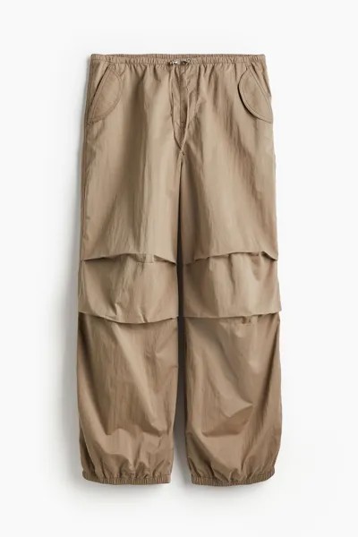 Брюки H&M Parachute, бежевый