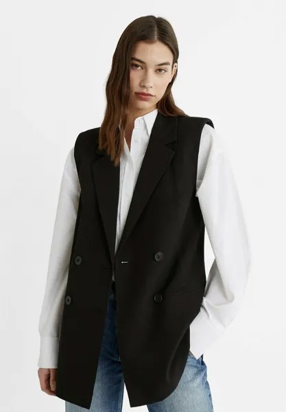 Жилет Stradivarius, черный
