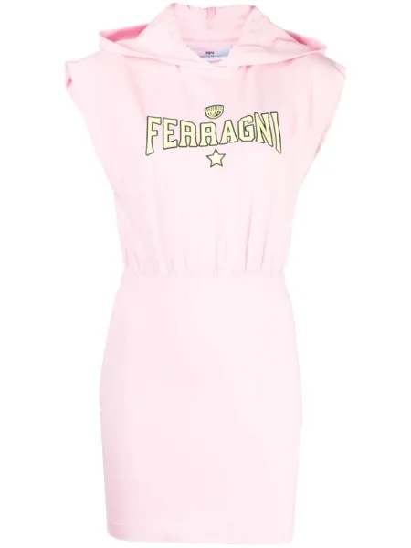 Chiara Ferragni платье Ferragni с капюшоном, розовый