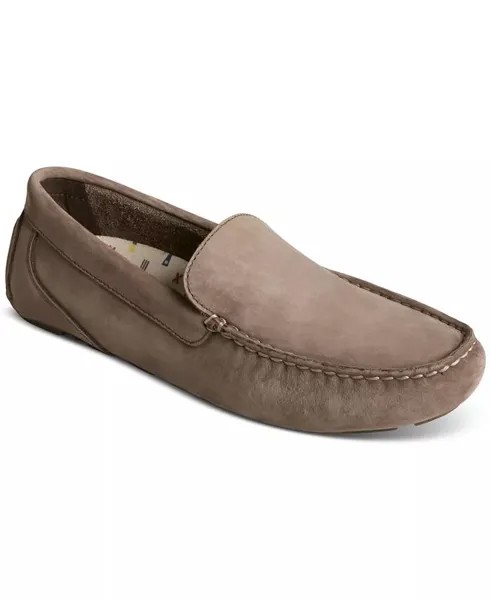 Мужские топсайдеры из венецианского нубука Davenport Sperry, коричневый