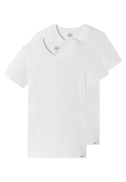 Майка Schiesser/Shirt Kurzarm Long Life Cotton, белый